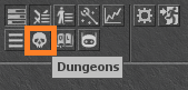 Menu de Dungeons